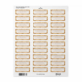 Luxe witte gouden cosmeticapot ingrediëntenlabel etiket (Full Sheet)