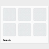 Luxe witte kant trouwcadeausticker vierkante sticker (Vel)