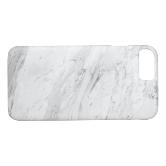 Luxe witte marmer Case-Mate iPhone case (Achterkant (Horizontaal))