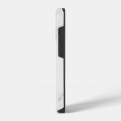 Luxe witte marmer textuur iPhone hoesje (Linkerkant)