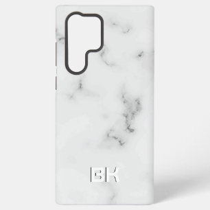 Luxe witte marmer textuur samsung galaxy hoesje
