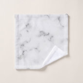 Luxe witte marmertextuur bad handdoek (Wasdoekje)