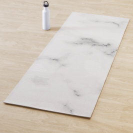 Luxe witte marmertextuur yogamat