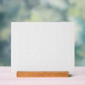 Luxe witte monogrammap set acryl bord (Neutraal)