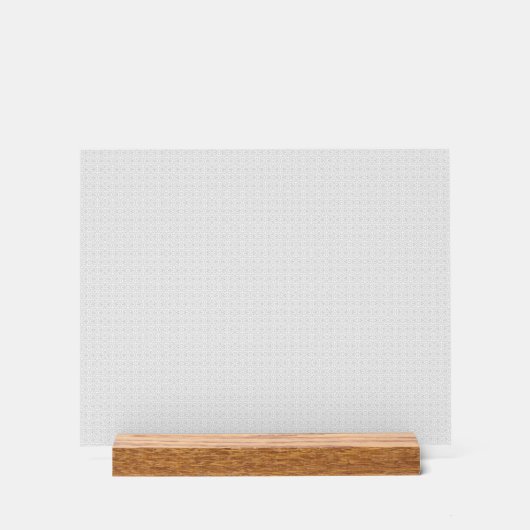 Luxe witte monogrammap set acryl bord (Voorkant)