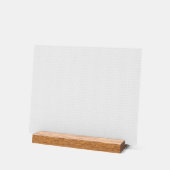 Luxe witte monogrammap set acryl bord (Hoek)