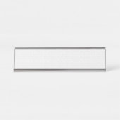 Luxe witte monogrammap set bureau naambordje (Voorkant)