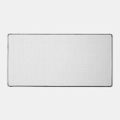 Luxe witte monogrammap set bureaumat (Voorkant)