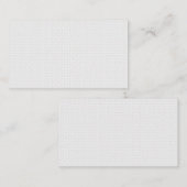 Luxe witte monogrammap set contactkaartje (Voorkant / Achterkant)