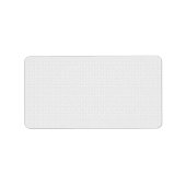 Luxe witte monogrammap set etiket (Voorkant)