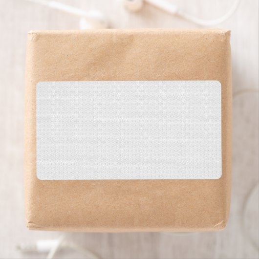 Luxe witte monogrammap set etiket (Insitu)