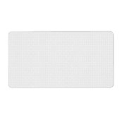 Luxe witte monogrammap set etiket (Voorkant)