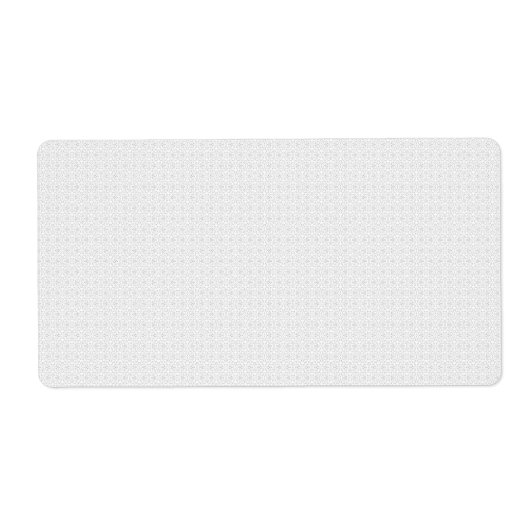 Luxe witte monogrammap set etiket (Voorkant)