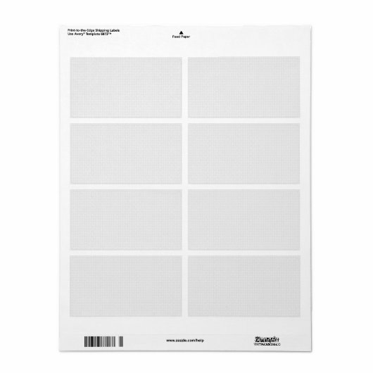 Luxe witte monogrammap set etiket (Full Sheet)