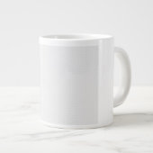 Luxe witte monogrammap set grote koffiekop (Voorkant rechts)