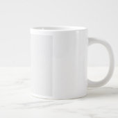 Luxe witte monogrammap set grote koffiekop (Rechts)