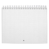 Luxe witte monogrammap set kalender (Hoes)