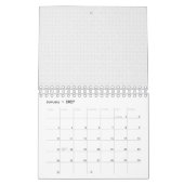 Luxe witte monogrammap set kalender (Jan 2027)