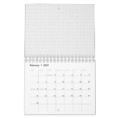 Luxe witte monogrammap set kalender (Feb 2027)