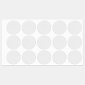 Luxe witte monogrammap set labels (Vel)
