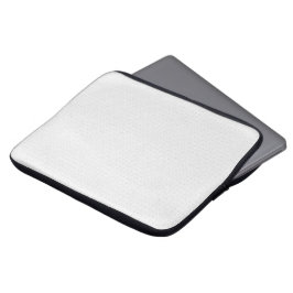 Luxe witte monogrammap set laptop sleeve