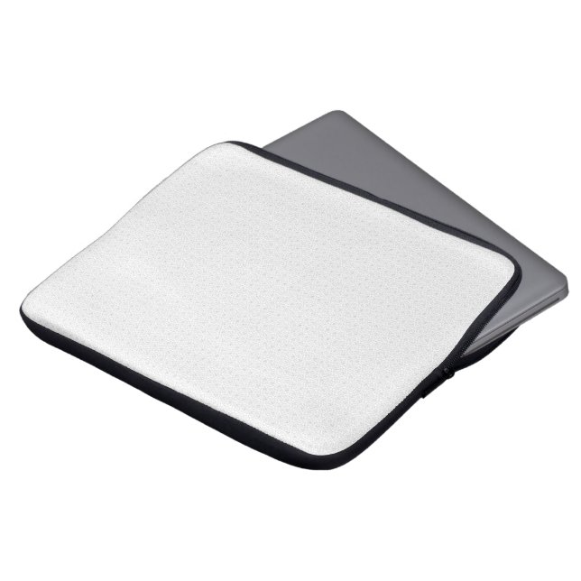 Luxe witte monogrammap set laptop sleeve (Voorkant top)