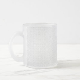Luxe witte monogrammap set matglas koffiemok
