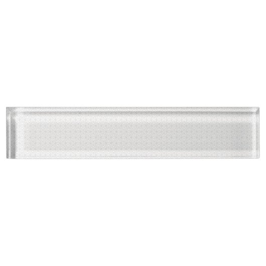 Luxe witte monogrammap set naambordje (Voorkant)