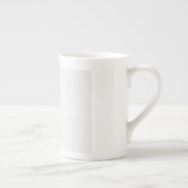 Luxe witte monogrammap set porselein kop (Rechts)