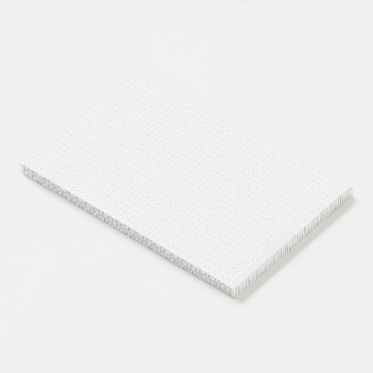 Luxe witte monogrammap set post-it® notes (Schuin)