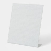 Luxe witte monogrammap set reclamebord met voetstuk (Voorkant)