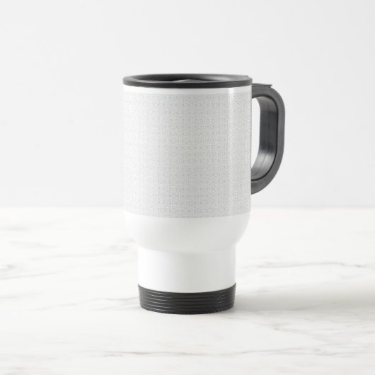 Luxe witte monogrammap set reisbeker (Voorkant rechts)