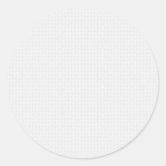Luxe witte monogrammap set ronde sticker (Voorkant)