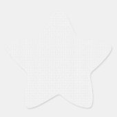 Luxe witte monogrammap set ster sticker (Voorkant)