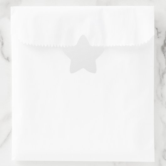 Luxe witte monogrammap set ster sticker (Tas)