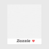 Luxe witte monogrammap set sticker (Vel)