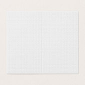Luxe witte monogrammap set visitekaartje (Buitenkant ongevouwen)