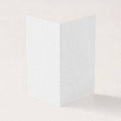 Luxe witte monogrammap set visitekaartje (Buitenkant)