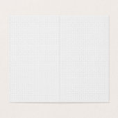 Luxe witte monogrammap set visitekaartje (Binnenkant ongevouwen)