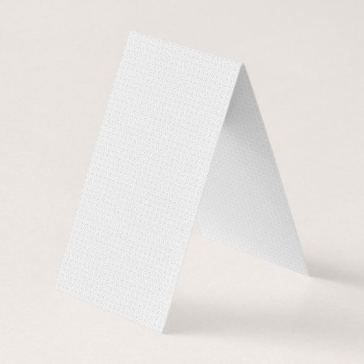 Luxe witte monogrammap set visitekaartje (Achterkant)