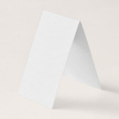 Luxe witte monogrammap set visitekaartje (Voorkant)