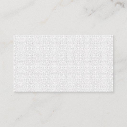 Luxe witte monogrammap set visitekaartje (Voorkant)