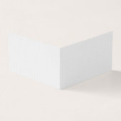 Luxe witte monogrammap set visitekaartje (Buitenkant)