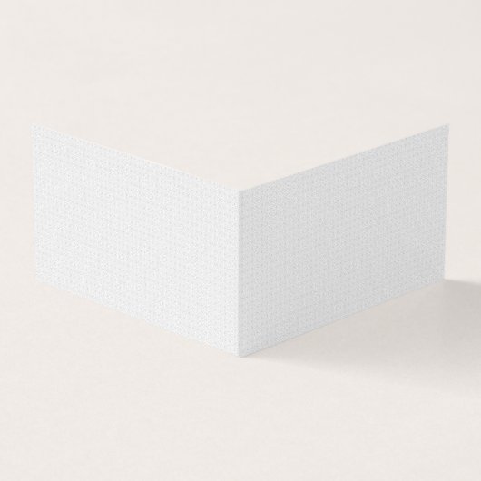 Luxe witte monogrammap set visitekaartje (Buitenkant)