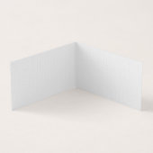 Luxe witte monogrammap set visitekaartje (Binnen)