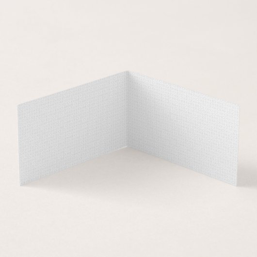 Luxe witte monogrammap set visitekaartje (Binnen)