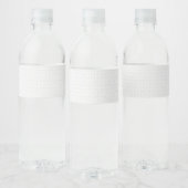Luxe witte monogrammap set waterfles etiket (Flessen)