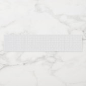 Luxe witte monogrammap set waterfles etiket (Enkel label)