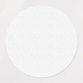 Luxe witte monogramzegelsticker labels (Design 1)