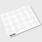 Luxe witte patroon ronde sticker